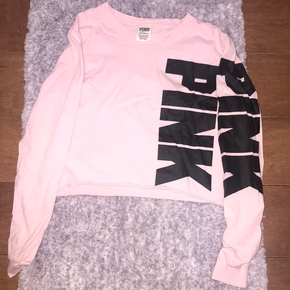 PINK Cropped Sweatshirt